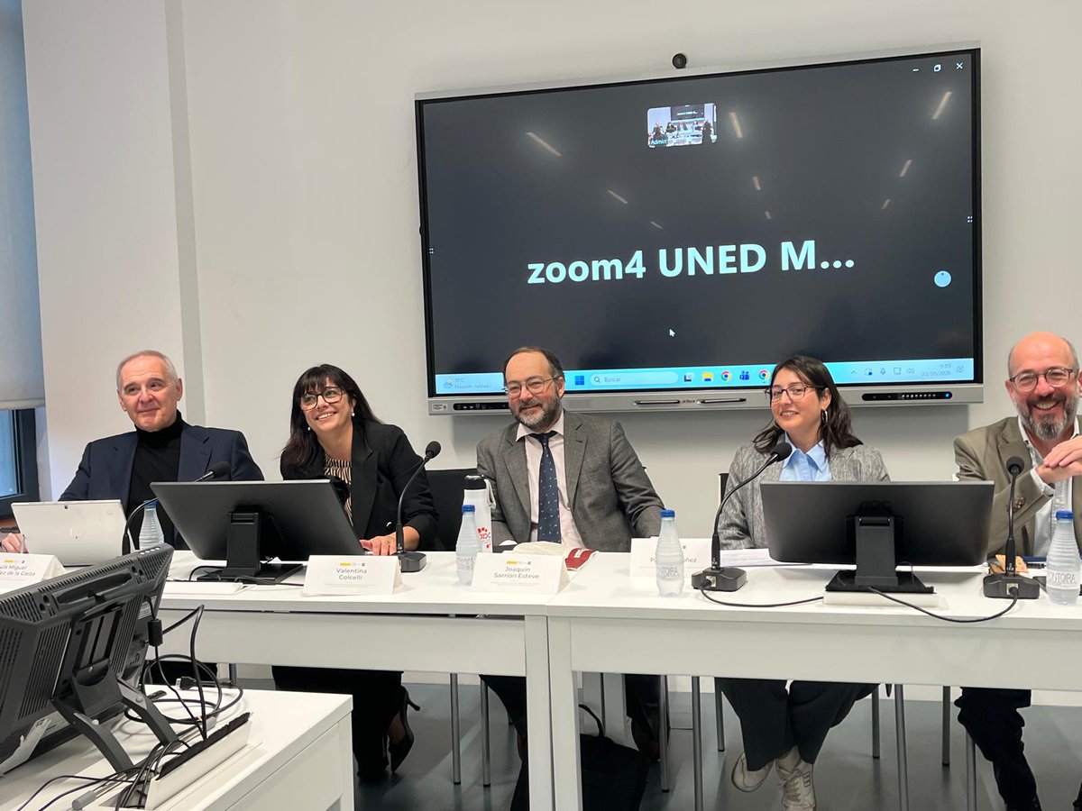 GoodObservatory's tweet photo. Los días 22 y 23 de octubre, se celebró el Congreso Internacional "Justicia climática, ciencia y derechos. Desafíos y horizontes", @cepcgob @UNED @FacDerecho_UNED, donde pudimos dedicar una mesa a Datos, IA y camibo climático #GoodObservatory #JeanMonnet https://t.co/2jkQiPQaLv