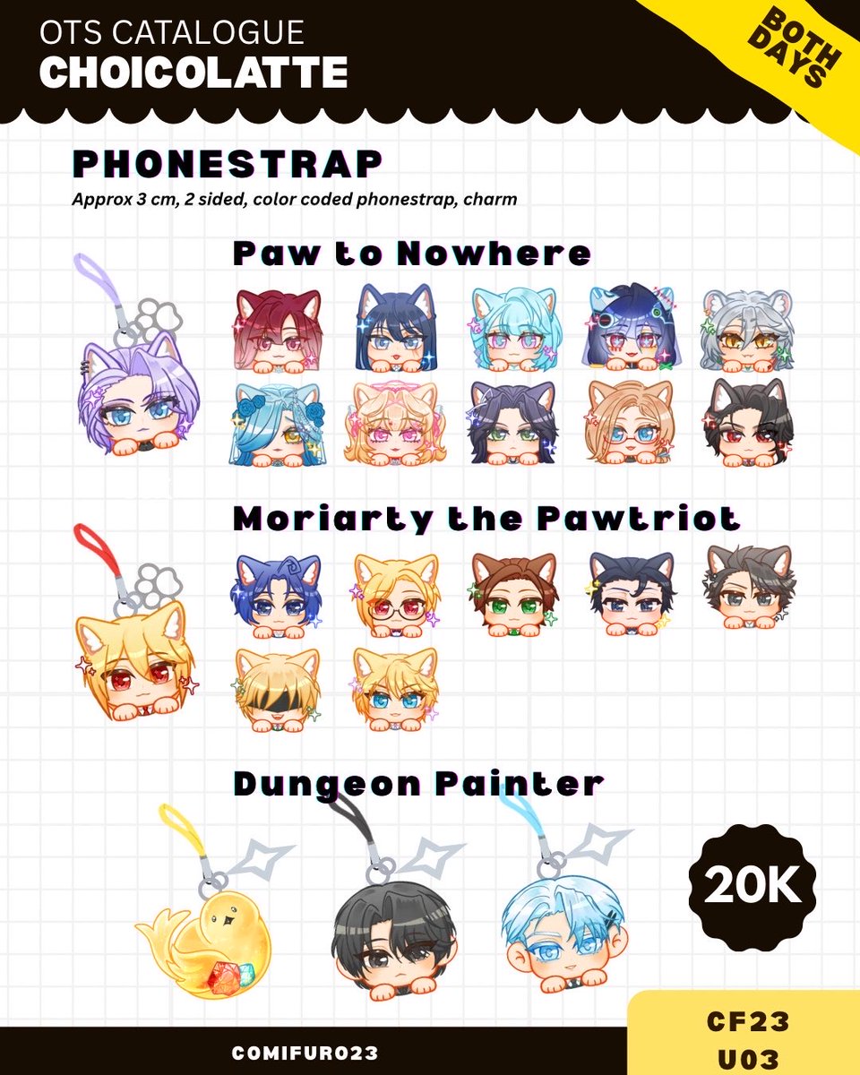 Choicolatte_'s tweet photo. TAMBAHAN KATALOG OTS CF23✨

💜Path to Nowhere/PTN
❤️Moriarty the Patriot/MTP
🧡Gokurakugai
🖤Dungeon Painter/The Artist Who Paints Dungeons/ The Painter Who Draws Dungeons

#cf23 #comifuro23 #cataloguecf23 #ots https://t.co/DwU9cORstT