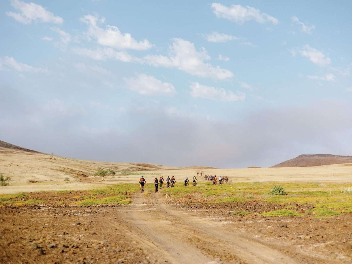 SRTNamibia's tweet photo. Remembering the RMB &amp; Wilderness Ride for Rangers in June, when twenty riders took on the rugged landscapes of Damaraland. A journey of shared purpose, unforgettable encounters and the people working together to protect Namibia’s wildlife.

"Ons is gemaak om spore te los". https://t.co/TIrvS0VGTO