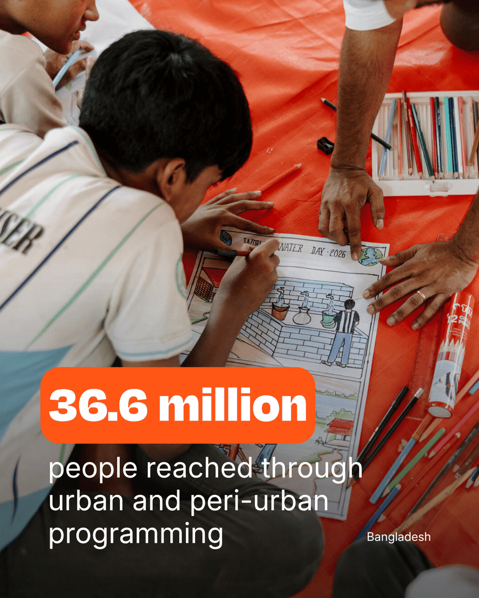 WorldVision's tweet photo. A child can grow up two streets from a hospital and still be one of the farthest from care.

Cities look like places of opportunity. Their averages hide the informal settlements, the rented rooms without running water, and the neighbourhoods where public services stop. UNICEF estimated in 2023 that between 350 and 500 million children already live in slums, and that number is set to triple by 2050. 

In 2025, our urban teams worked in cities and the settlements growing on their edges. Swipe through to see the scale of that work.

They've learned that models built for villages rarely transfer neatly into dense neighbourhoods where families move often, rent rather than own, and pay for almost everything they need. The programmes that work treat city and municipal leaders, local groups, and businesses as partners. They also depend on staff who understand how a city actually functions, block by block.

Children in cities need systems designed with them in mind.

Find out how World Vision works with cities to put children at the centre of urban approaches at https://t.co/LtiXJgz9KC