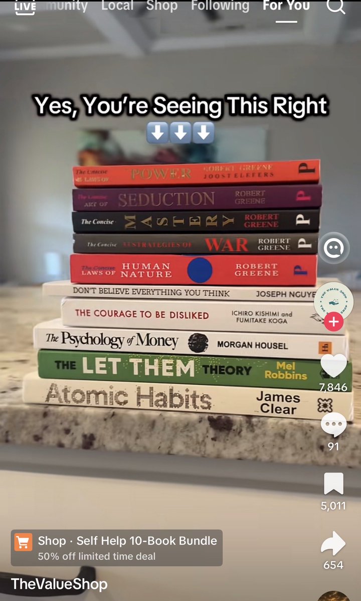 monkeydmeme's tweet photo. TikTok giving me an ad for 4 Robert Greene books man get out my face https://t.co/pEvam8TgJY