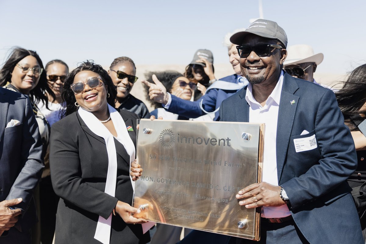 NIPDB's tweet photo. Diaz is progressing toward its full 50 MW capacity, helping diversify Namibia’s electricity supply and reduce reliance on imported power—advancing renewable energy goals under NDP6. https://t.co/zn8UfnVJqm