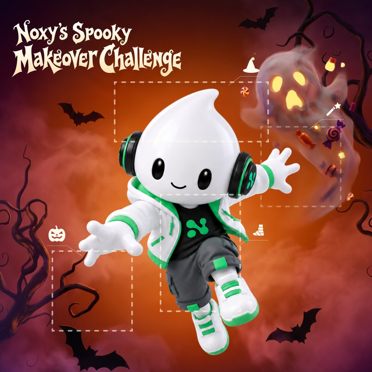 NodeXXOfficial's tweet photo. 🎃 Noxy’s Spooky Makeover Challenge Is On!

Everyone else on Halloween: Trick or treat.
Noxy on Halloween: Give me candy—or let the internet redesign me with AI 💀

Show Noxy your most wickedly creative idea!

How to Enter 👇
① Follow this account
② Use AI to redesign the poster below. Keep Noxy’s signature features and the NodeXX logo, and add your ID in the bottom-left corner
③ Quote this post with your artwork, a character name, one line of dialogue, and #NoxyHalloween

🏆 3 Best Costumes: 100 USDT in Trial Funds each
🎁 5 Lucky Participants: A NodeXX umbrella each

⏰ Deadline: October 30, 23:59 (UTC+8)

Noxy is ready—let’s see how many creative monsters are hiding in the comments 👀