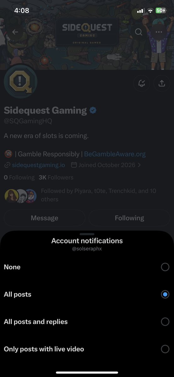solseraphx's tweet photo. @RichMarketingHQ @SQGamingHQ supporting real ones in the game! thank you https://t.co/tHguS86qnu! 💚 

gonna be sticking for good for @SQGamingHQ 👀 we about to be iconic! lezzzzgo! 

@nobisblue @ronnavicedo https://t.co/xkdboYnasi