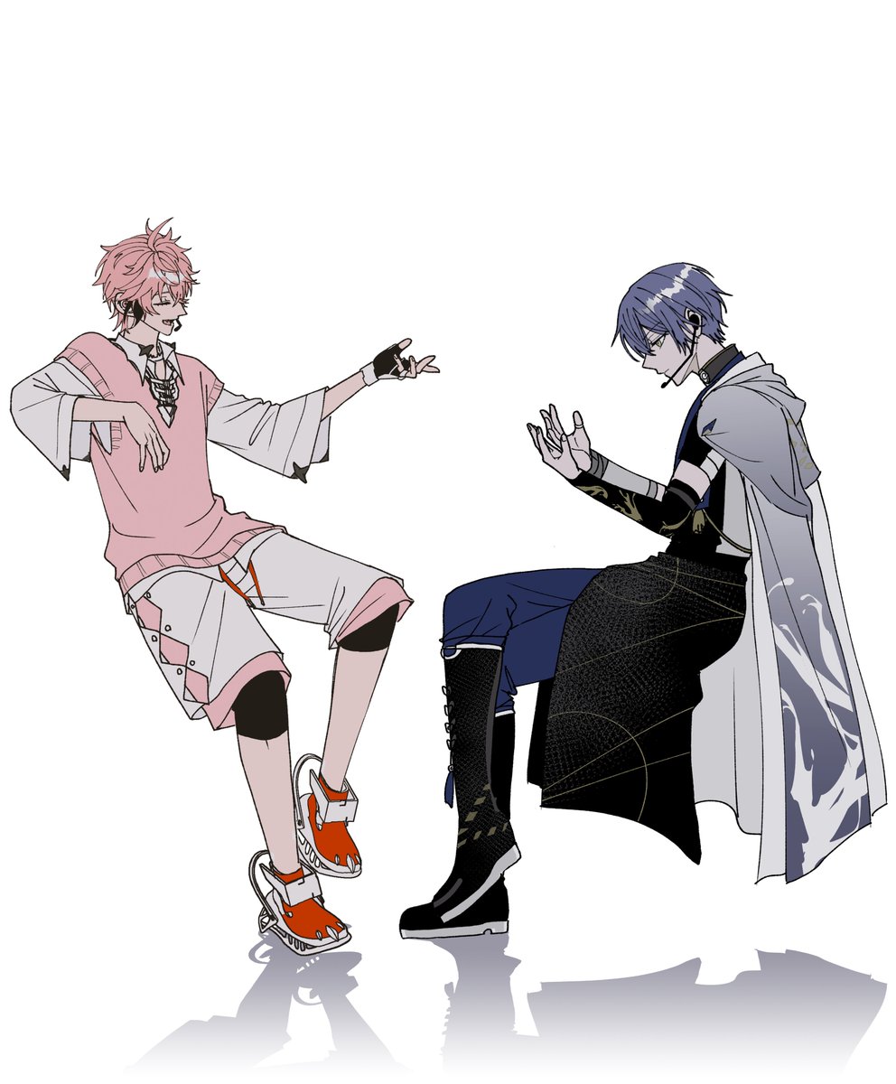 yuhbukka07's tweet photo. main dishの間奏パートで🐺に「お先にどうぞ」してる🦖、しぐさも表情も最高で好きなところ

円盤出てもこのシーンメインカメラ遠くて、ライバーカメラ同時再生じゃないと2人の掛け合い見れないから今のうちに描きとめておきます https://t.co/7Vb0sNKOmp