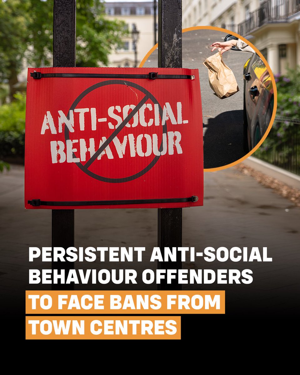 ShabanaMahmood's tweet photo. Unchecked, anti-social behaviour blights our communities. But it is not inevitable and I won't accept it.  

For too long, we have lacked the powers we need to deal with this problem properly. From today, that changes: authorities will be able to take tough action against these offenders.  
 
This delivers on a commitment we made to the British people in our manifesto. And, most importantly, those who make life a misery for others will now face the consequences of their actions.