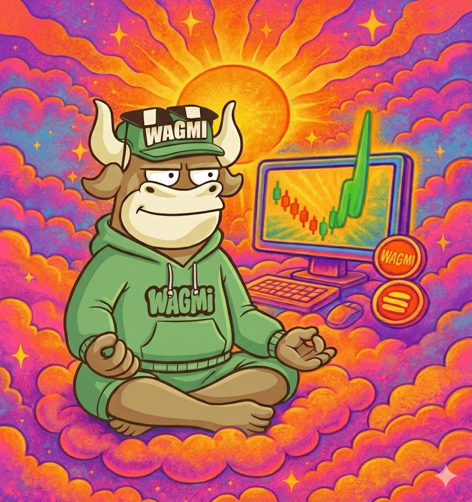 Golviark3's tweet photo. @MrWhale It’s another day to get set for the bull season with WAGMI 

WAGMI is giving vibes of being the front runner for this coming bull market

We Are Going to Make It 
@wearewagmi https://t.co/5ulO4ABt93