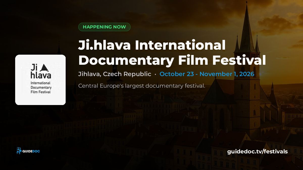 GuideDoc's tweet photo. 🎬 Happening now — Ji.hlava International Documentary Film Festival (@jihlava_idff) in Jihlava, Czech Republic, running through November 1.

Central Europe's largest documentary festival.

Full guide → https://t.co/7KgFEoCWnj

#DocFilm #CzechRepublic https://t.co/SswIG9V0RF