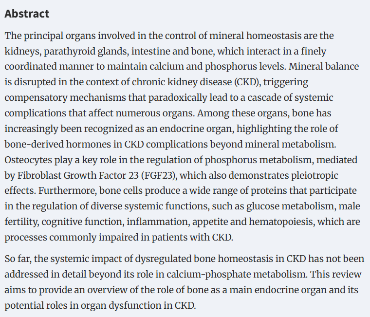 CKJsocial's tweet photo. Pleiotropic endocrine functions of bone in chronic kidney disease

https://t.co/eCddkilF9A https://t.co/b7kBSS1kCQ