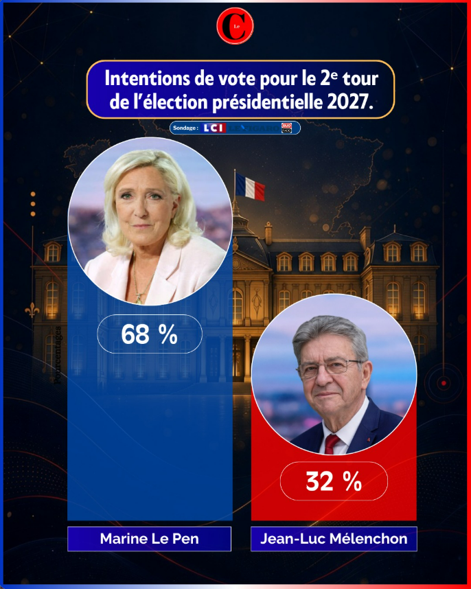 Alain14390's tweet photo. C'est face à Mélenchon que Marine Le Pen ferait son meilleur score de 2nd tour. 
Mélenchon: le meilleur choix pour faire perdre "la gauche" ! https://t.co/qMiwOqPezl