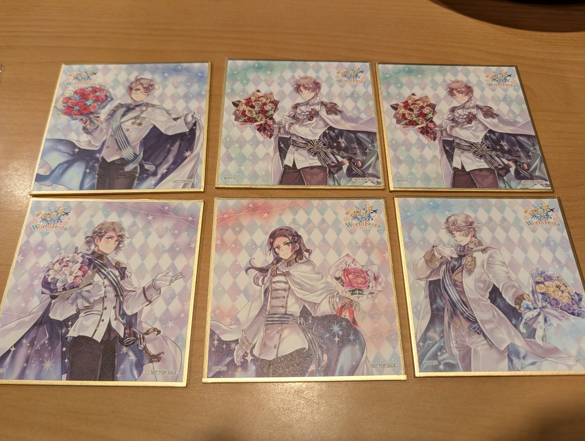 Misa_n517's tweet photo. ヘタリア原画展
ミニ色紙
入場特典
交換

譲)画像のもの
　(米・仏・中・露・英×2)
求)北伊＞南伊＞普

本日(10/26)池袋手渡し優先
後日都内手渡し、郵送可
検索からでもお気軽にお声がけください✨️ https://t.co/YKspEl2w1J