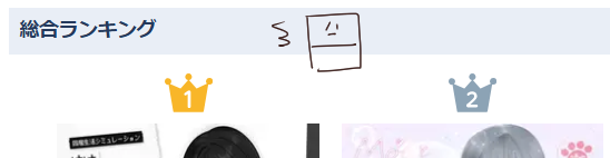 kanamiyaplus's tweet photo. 【しょうもないツイート】
今日のＤＬサイト君は～って開いたら、いい感じにランキングが見切れてた故、総合ランキング1位2位の作品に頭部のコラボレーション的な奇跡を感じました。
そのままスクロールしたら2作品とも全然違いました。
カナミヤさんは何言ってるんだろうな。

寝るぜ！ https://t.co/XOgikMP8Jr
