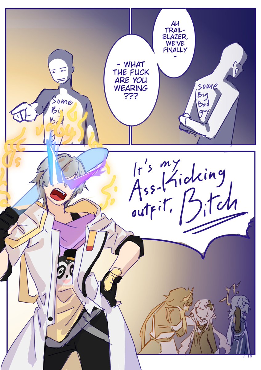 SEYYU_tsk14's tweet photo. My GOAT's a mess but I love them ig 

#HSR #Trailblazers #stelle #caelus https://t.co/CKjg1GYedJ