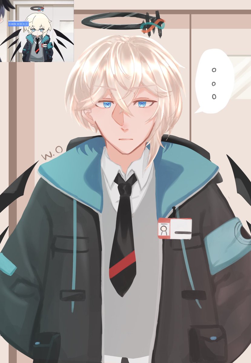 antonia_htet's tweet photo. He's so cute here 😆 #executor #arknightsFA https://t.co/s2CEgnVCY5