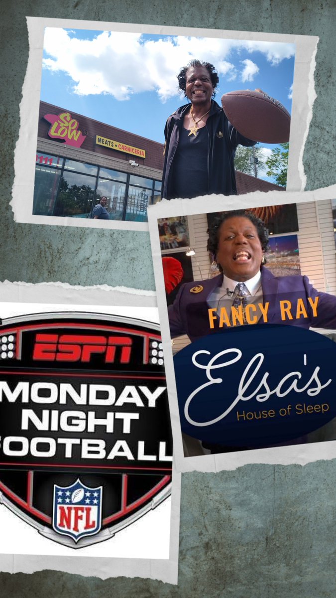 TheFancyRay's tweet photo. FANCY RAY TV ADS AIRING THIS WEEK!!! 📺🏈

📍 So Low Meat Market — Minneapolis, Minnesota
Comcast Cable • ESPN Monday Night Football in Minneapolis, Brooklyn Center, Brooklyn Park

📍 Elsa’s House of Sleep — St. Paul, Minnesota
Comcast Cable • ESPN Monday Night Football https://t.co/SaVzHImWb9