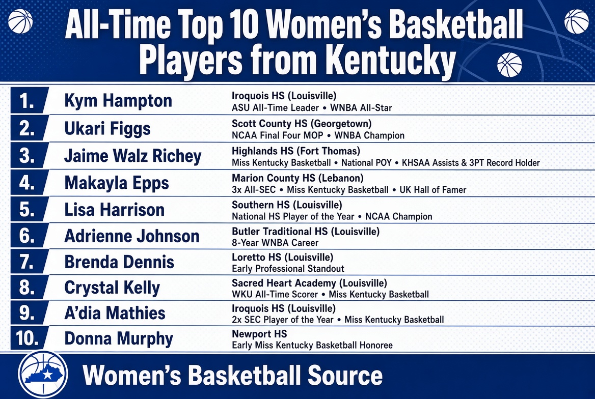 WBBSource's tweet photo. Today we reflect on the top All-Time players from The Bluegrass state!

Take a look at Kentucky’s finest! https://t.co/V1P3PjpWmP
