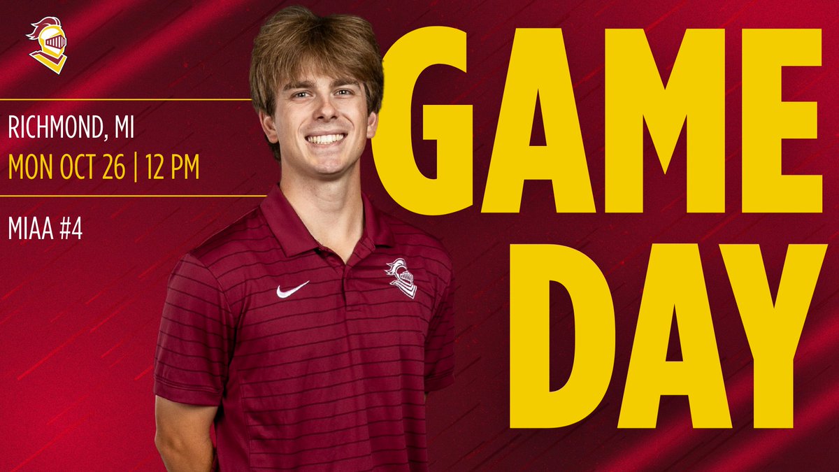 CalvinKnights's tweet photo. It's Match Day for @calvin_golf as the Knights compete in MIAA Jamboree #4 at noon in Richmond, Indiana! #GoCalvin #ArmorUp https://t.co/Hxx1OFstuc