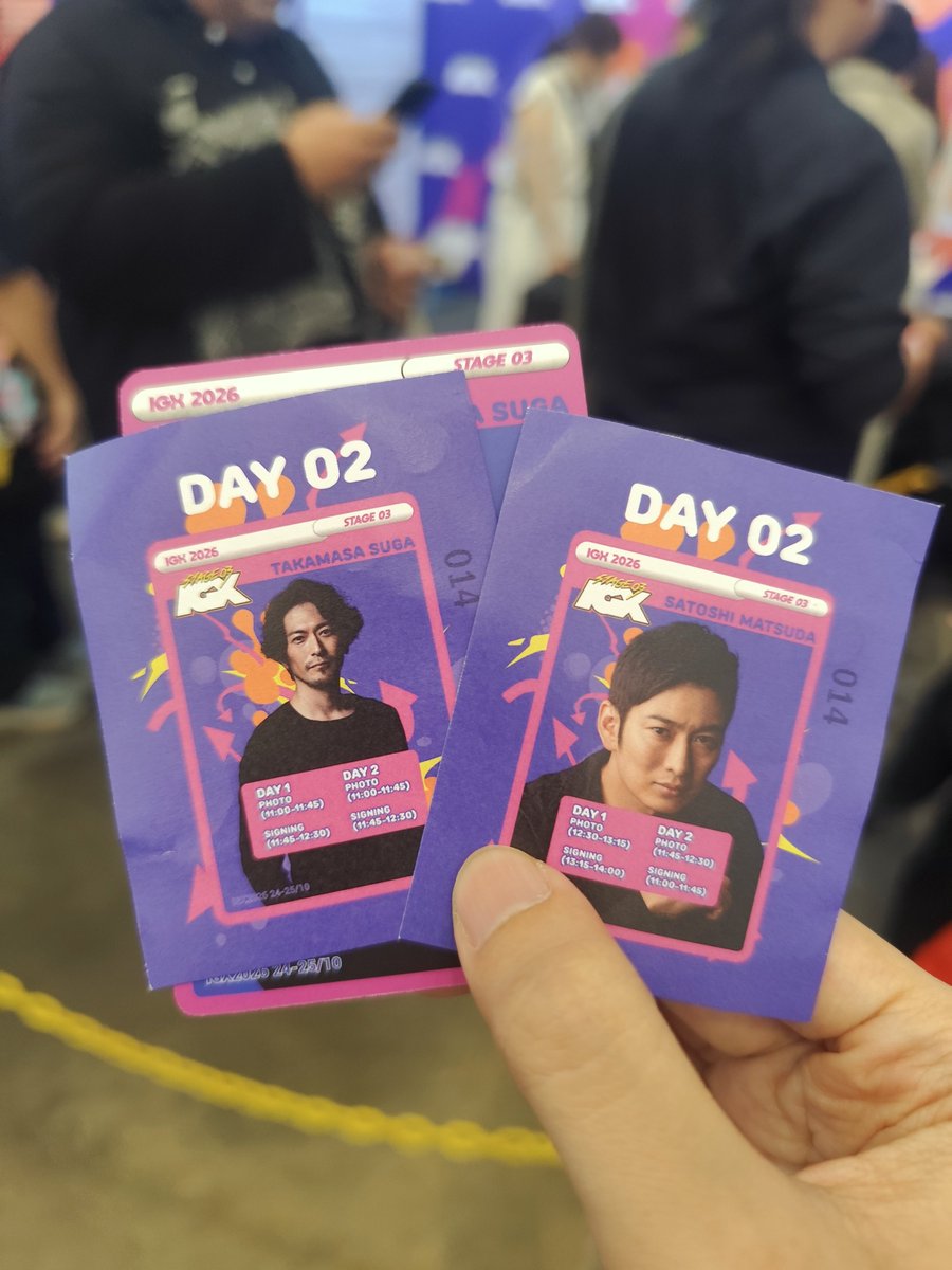 syo185_'s tweet photo. 25.10.2026

Indonesia game expo 2026 AMAZINGGGGGGGGG ✨ THANK YOU

Seneng bgt, pokoknya terharu bisa ketemu sama pemeran kamen rider ryuki &amp; knight :"
Dulu cuma liat di tv, kmaren bisa face to face langsung :" ((crying in happiness))

#igx 
#IGX2026 
#須賀貴匡
#松田悟志 https://t.co/5m2NJqJxgY