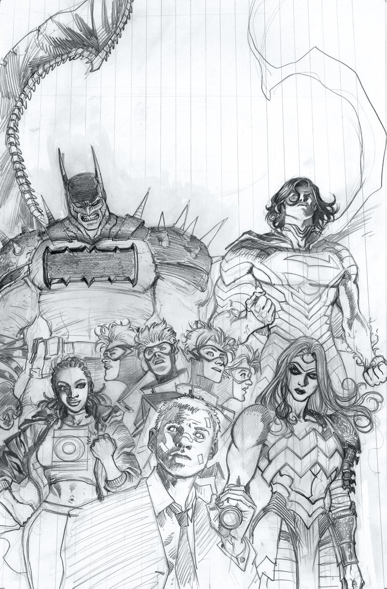 juaneferreyra's tweet photo. Absolute Justice #1 cover process..  digital sketch, pencils, digital colors, etc.. https://t.co/rK7fzSfivO