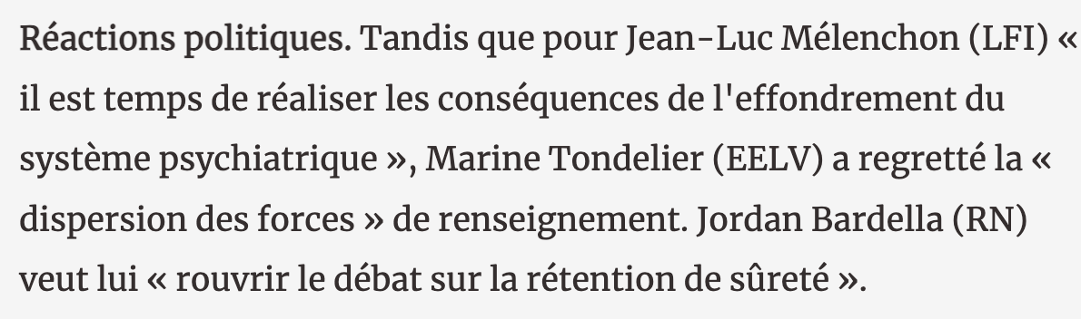 grm_off's tweet photo. On ne les entend plus, les gauchistes, dénoncer "l’effondrement du système psychiatrique" quand un déséquilibré tue une personne Noire.

Quand le meurtrier est islamiste, on invoque la psychiatrie. Quand la victime est racisée, on invoque l’extrême droite. https://t.co/Aqvf72rM4x