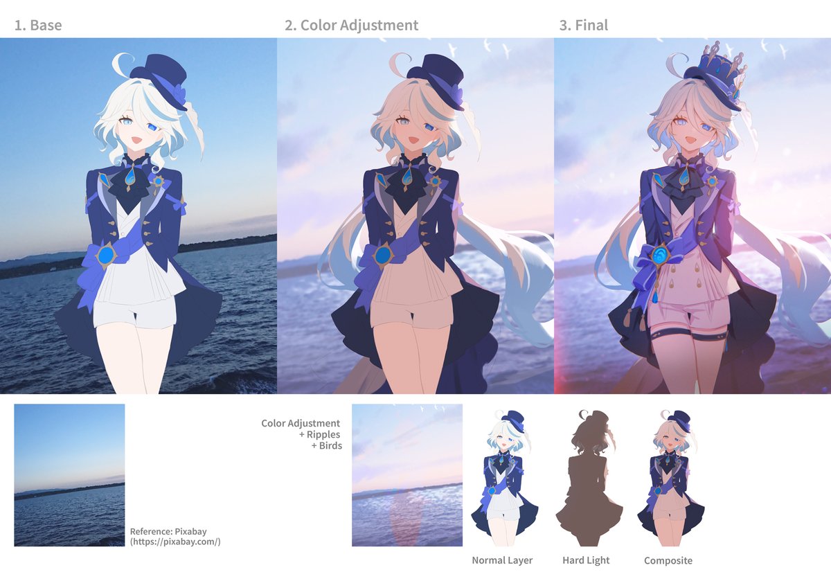 adelie_cat's tweet photo. 簡単な制作過程のまとめ ✨ https://t.co/oaucORhB6u