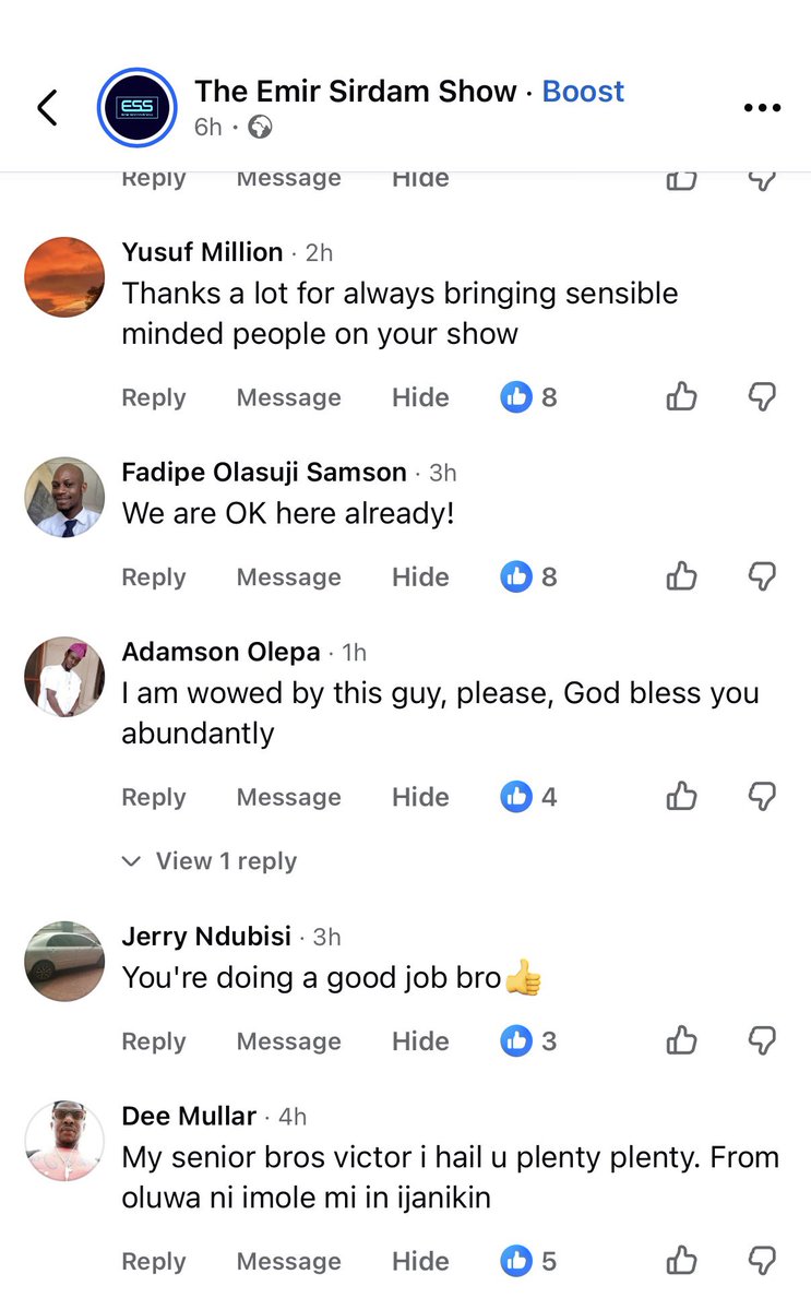 EmirSirdam's tweet photo. Just a few screenshots, there are more Yorubas supporting Peter Obi today than ever! 

Don’t fall for the fake narrative of APC paid bigots on X. 

Go to Facebook and TikTok, you will be shocked at the number of great Yorubas not these faceless cowards on X. https://t.co/8N5Nmne8Ea