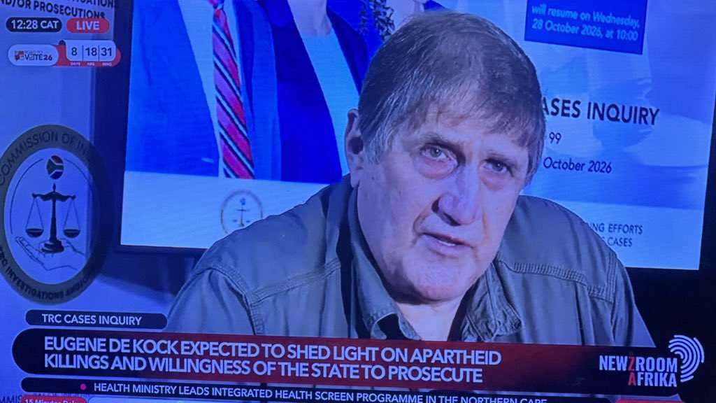 destiny_ndlovu's tweet photo. Not Mkhulu de Kock snitching on the NPA.🤣😭

He says prosecutors never asked him to identify the generals who instructed security police to carry out murders and other unlawful operations. He claims he was ready to give them the information and drop names, but the NPA never approached him, never took statements, or asked questions.

He further alleges that senior generals and political leaders were protected while he alone went to prison. 😮‍💨There’s a LOT we’re still going to hear in this TRC inquiry.