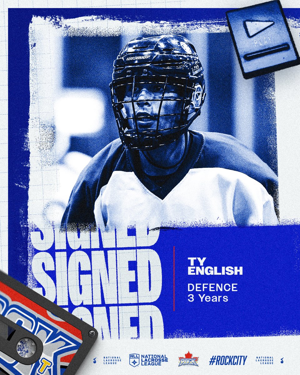TorontoRockLax's tweet photo. The Rock have signed 2025 2nd Overall Pick Ty English to a 3-year agreement.

Rock City, trust us when we say it'll have been worth the wait!

Details: https://t.co/9eAREjKLwv

#RockCity🎸 https://t.co/ilVygRBaHI