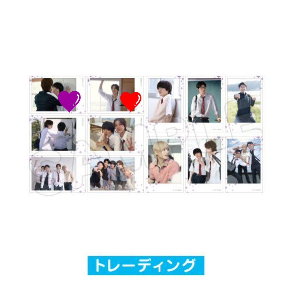 _akari__24's tweet photo. @FngfKn 初めまして。検索より失礼致します。当方、❤の芹沢を所持しているのですが、💜のお品物と交換は可能でしょうか？現在、ミオにおりますのでお手渡し可能です。ご検討宜しくお願い致します https://t.co/sytlViSqWo