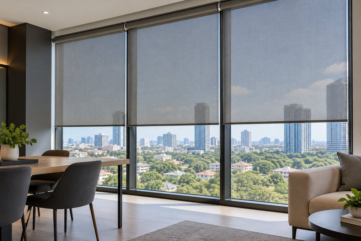 WindowPlusEA's tweet photo. Upgrade your space with Window Plus Sunscreen Roller Blinds.📞 Order yours today! https://t.co/alz4wuANwK