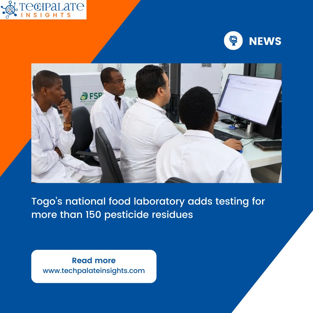 techpalate's tweet photo. What can a laboratory tell you about pesticide residues in your grain?

Togo’s LaNSA has announced testing for more than 150 residues in maize, rice, and soy.

Read more: https://t.co/o3Ihx0H8eG

#FoodSafety #PesticideResidues #LaboratoryTesting #Togo #TechPalateInsights https://t.co/Rc7tD4ET2T