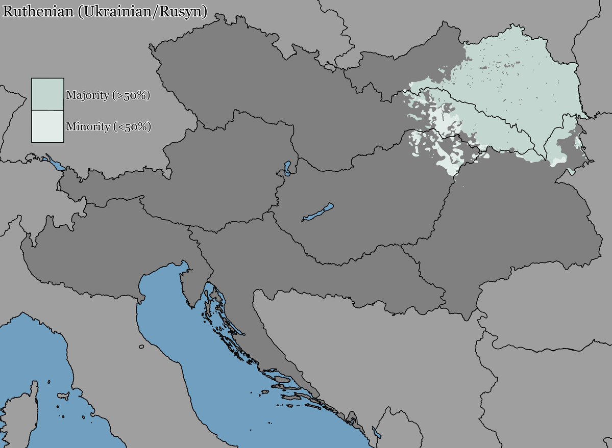 onlmaps's tweet photo. Ruthenian (Ukrainian/Rusyn) people of the former Austrian empire within the interwar borders 1925

(by u/That-Chair-982) https://t.co/cY3AnXW93t