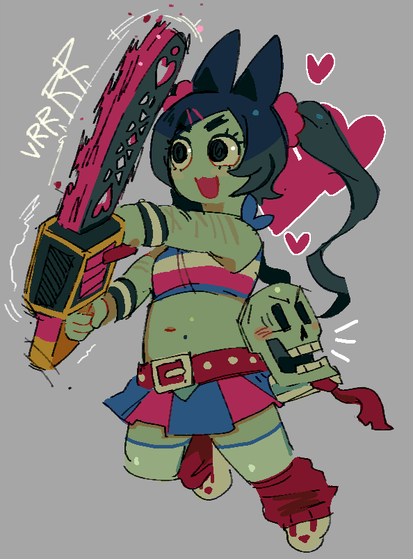 skullmercy's tweet photo. luckypop chainsaw ? https://t.co/3fvX2qZIYm