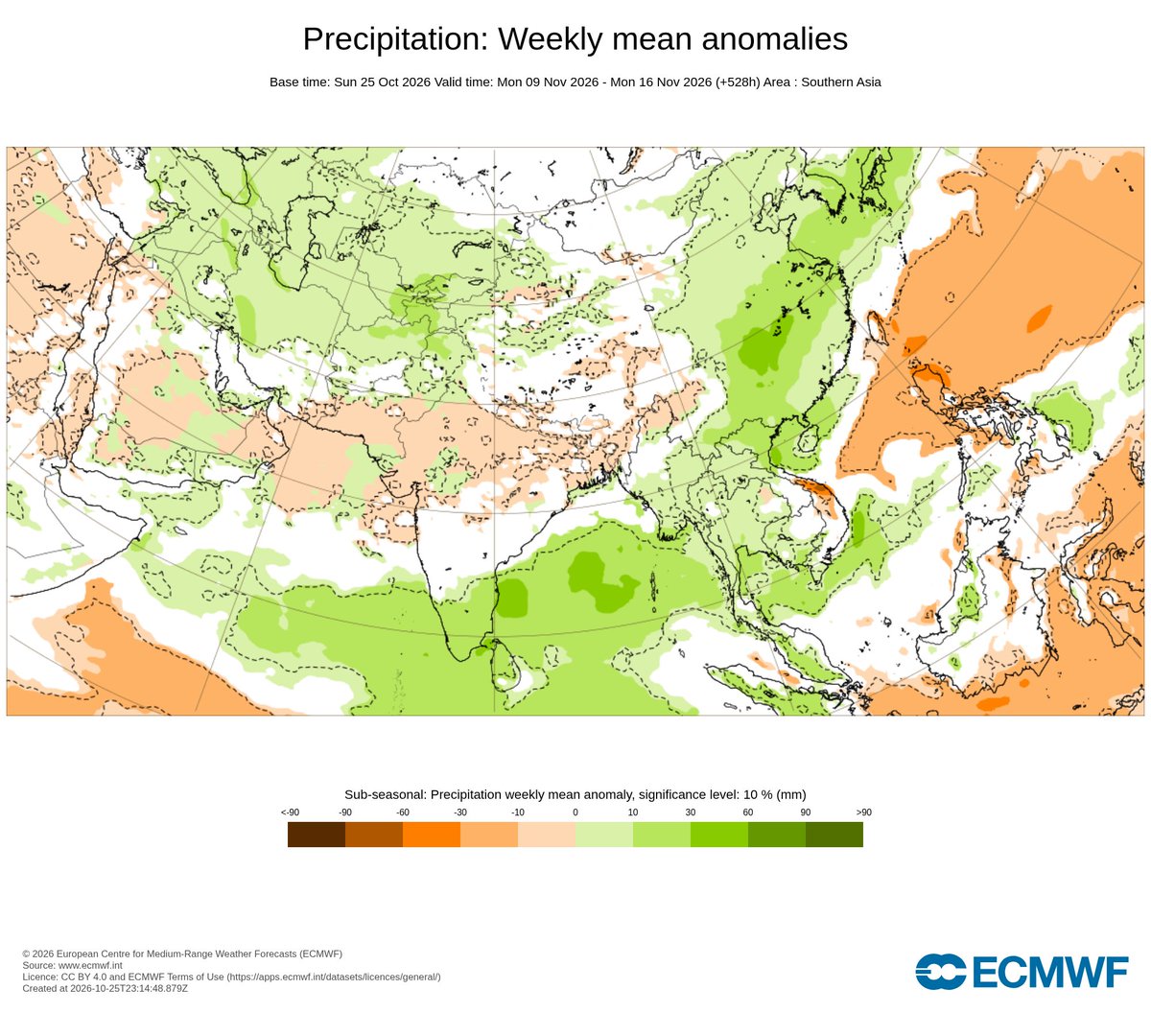 PIW44's tweet photo. 26 October 2026: Active Northeast Monsoon Wave Ahead: ECMWF EPS projects persistent above-normal rainfall across South Peninsular India and the Bay of Bengal through the first half of November. 

https://t.co/qsC9ByHwGe https://t.co/VBLMp84MXH