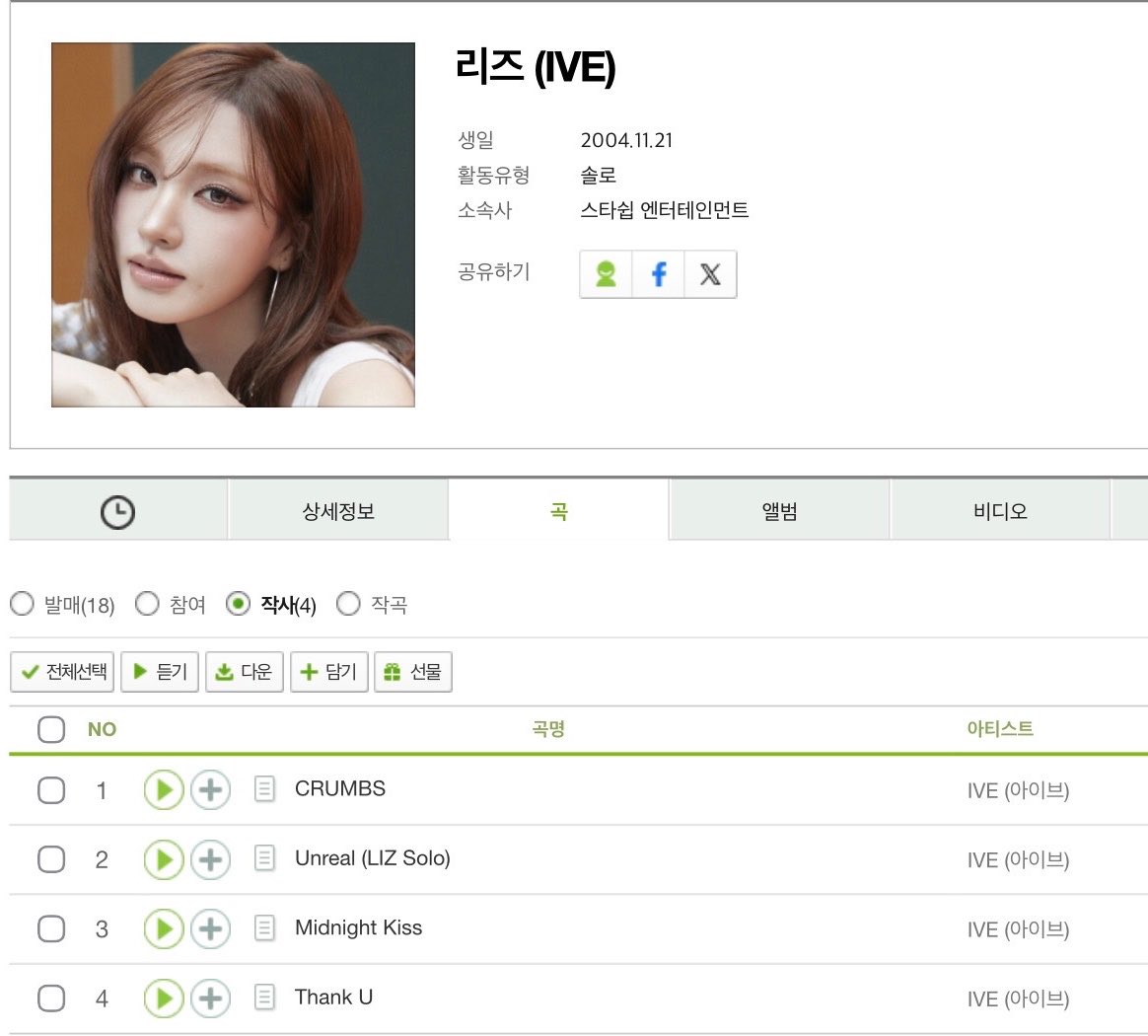 jiwonsfilez's tweet photo. Lyricist LIZ with her 4 songs !! https://t.co/q29fmHNjrX