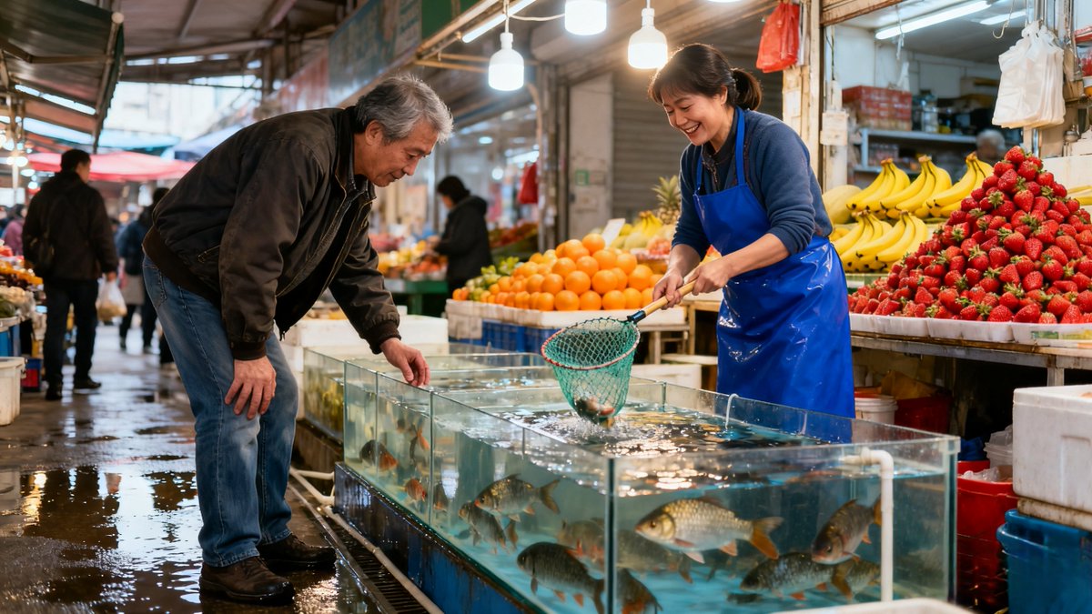 kokagarid's tweet photo. 蹲倮鸥购は、今日の朝市で見つけた新鮮な魚を使って簡単な料理を作る予定です。早起きするのも悪くないですね。 https://t.co/H7bPCkya43