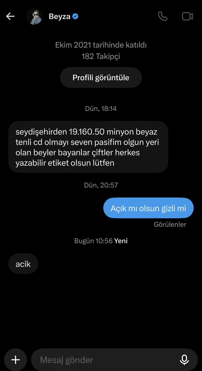 itirafetsende1's tweet photo. Takıpcimin paylaşımı açık olsun istedi  @beyzawas #konya #konyaitiraf #itiraf https://t.co/nEh81QPYVI