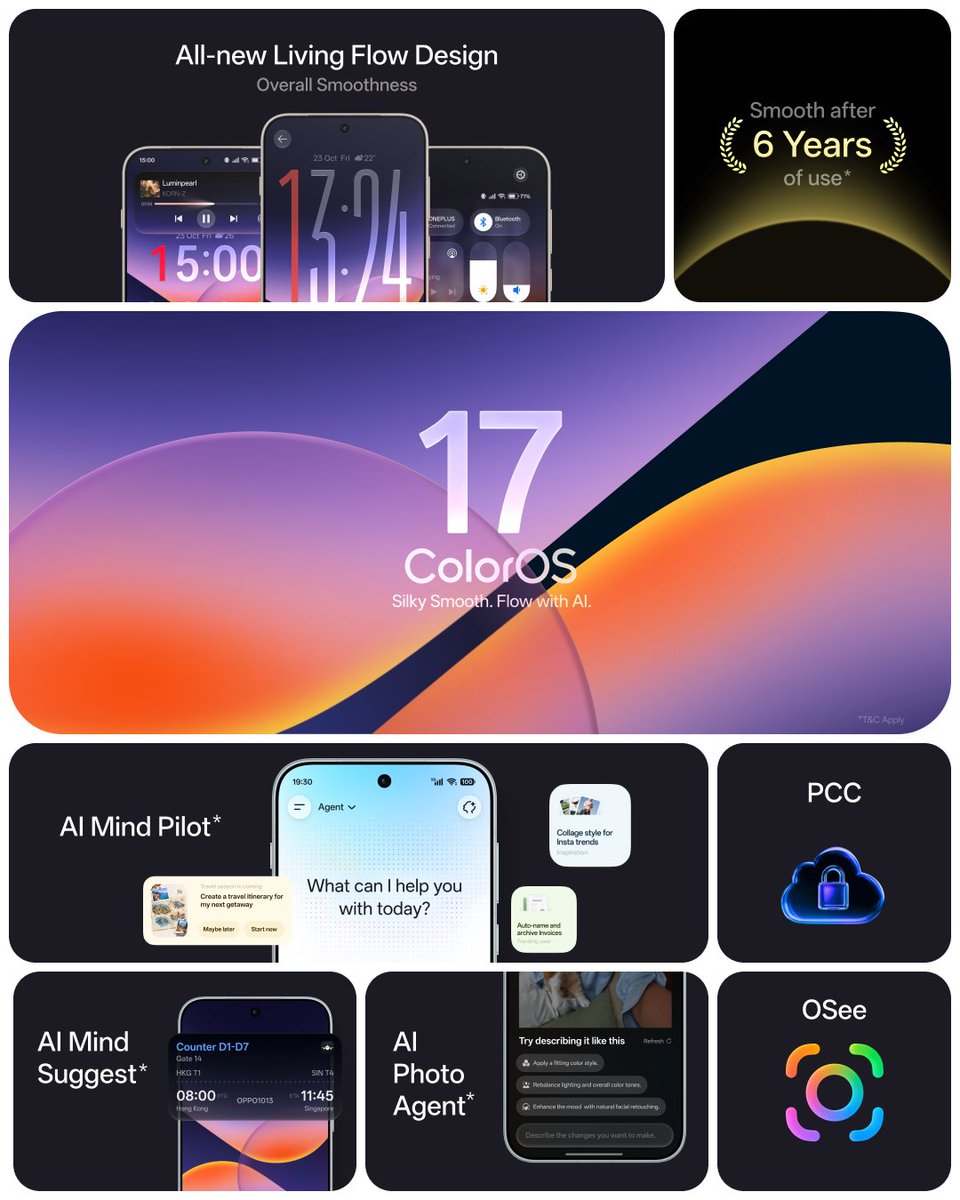 OnePlus_IN's tweet photo. A closer look at everything ColorOS 17 brings. https://t.co/ohv44pPcc1