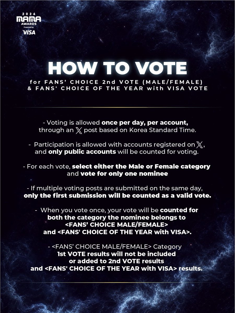 IdleSaturn7's tweet photo. HOW TO VOTE ON X (TWITTER). 💜

#2026MAMA https://t.co/XJOGCBgZLr