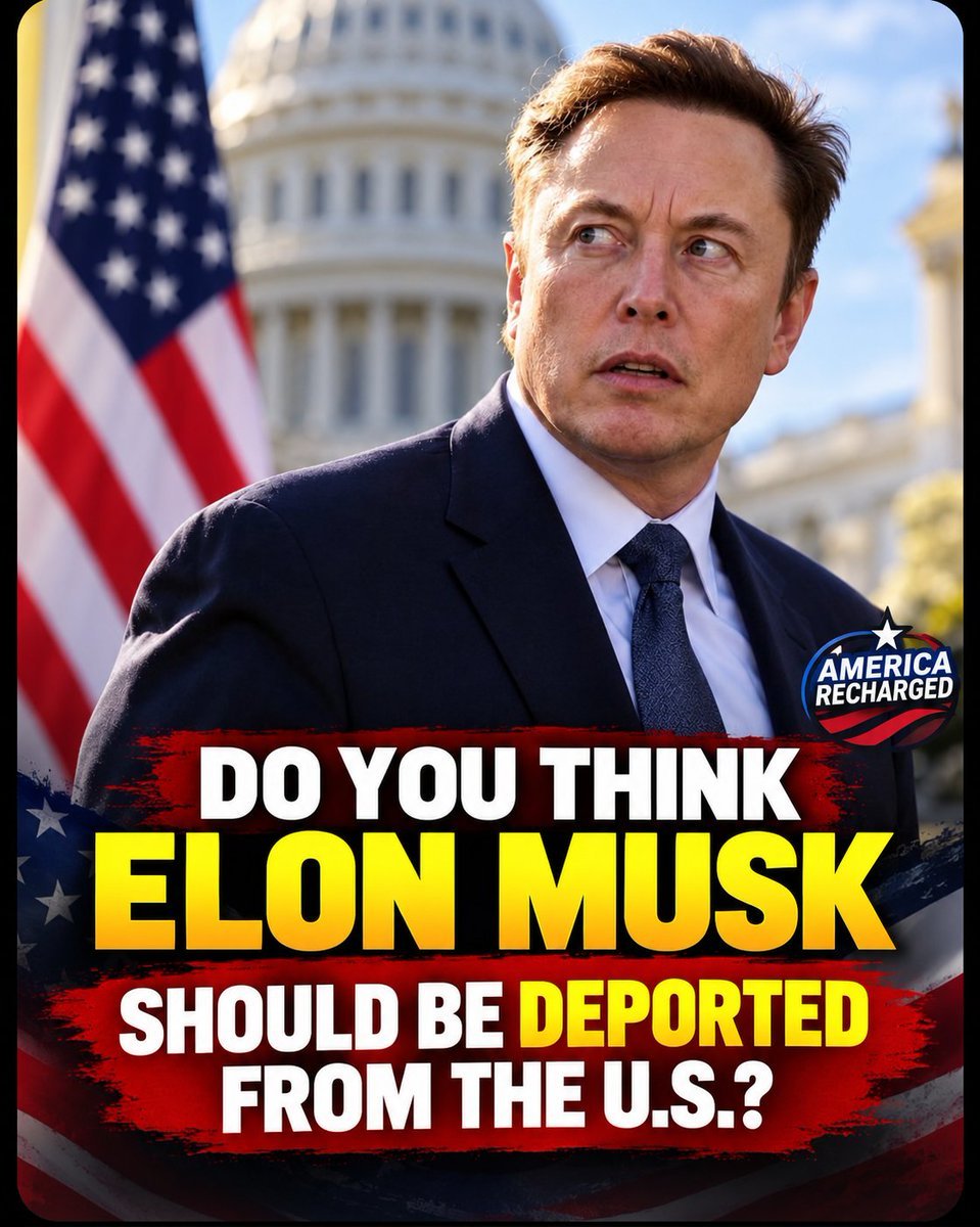 Amazing_View_65's tweet photo. 🇺🇸 Should Elon Musk be deported from the United States?

A) YES 👍
B) NO 👎 https://t.co/0KYUhwbmmH