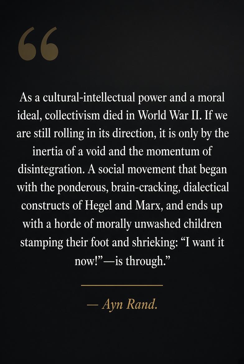 jaredfandrus's tweet photo. @AnnCoulter Ayn Rand wrote this in 1965. Nothing has changed: brainless tantrum culture demanding handouts. https://t.co/VWZIxDdsBf