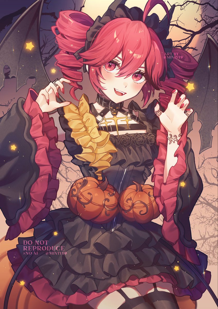 miviy19's tweet photo. Trick or treat!🦇❤️
#重音テト #KasaneTeto https://t.co/D2yUOPEKb3