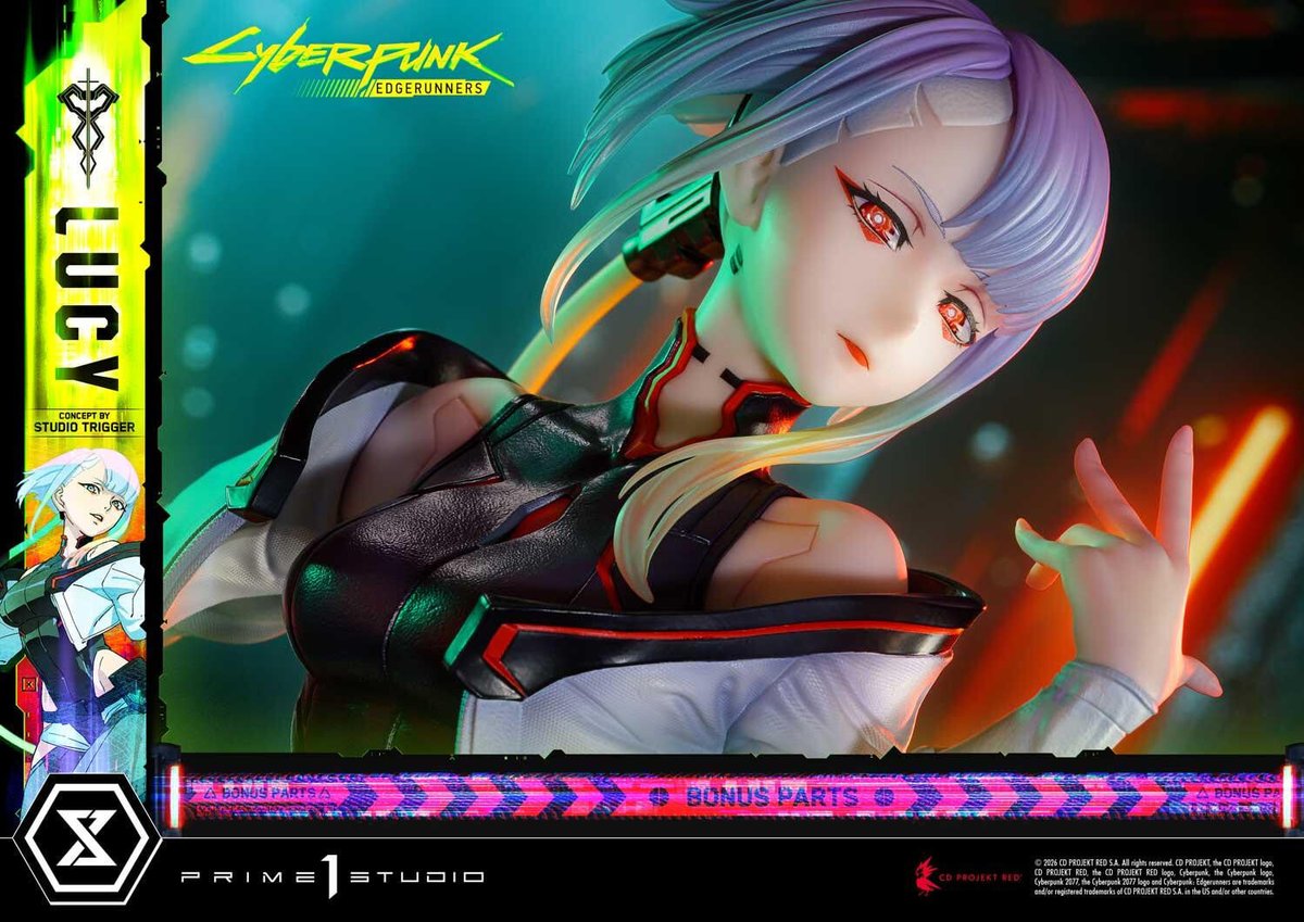 figsoku's tweet photo. 【サイバーパンク:エッジランナーズ】プライム1スタジオ「ルーシー “Concept by Studio TRIGGER”」スタチューフィギュア

【近日予約開始】
価格153,890円（税込）
2028年3月～6月発売予定
https://t.co/CZLq9kUllA
#プライム1スタジオ #サイバーパンクエッジランナーズ https://t.co/sMlqh43wNE