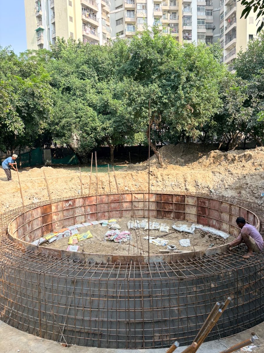 vibhujaitley's tweet photo. Noida dreams of becoming a “Green & Clean City,” yet a sewer treatment plant is being constructed in a green belt near Safrabad Village, Sector 120, Noida, very close to dense residential areas. Hundreds of familles living next to it . 

Green belts are meant to protect our environment, not accommodate potentially polluting infrastructure. @noida_authority @PankajSinghBJP , please investigate the land use and relocate the project to a suitable designated site if it violates green-belt zoning. Residents deserve clean air, green spaces and a healthy living environment.

#Noida #Sector120 #Safrabad #SaveGreenBelt