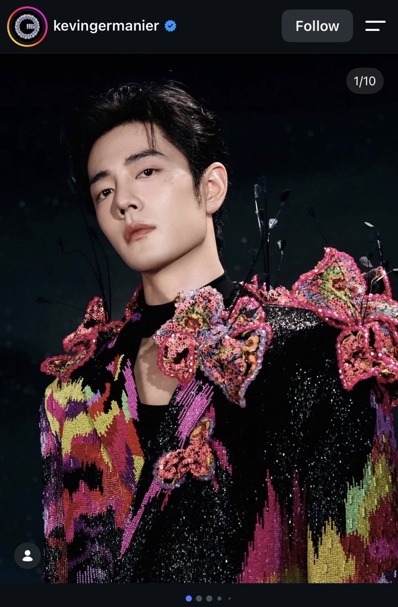 xzmelons's tweet photo. Germanier claimed #XiaoZhan and the customized jacket they made for him and wore during his concerts in Nanjing!

This brand is really interesting, not only it’s a luxury fashion maison founded by the Swiss creative director Kevin Germanier, but it’s also really famous from its eco-sustainability, creating all their unique pieces with remains from other luxury maison. This eco-sustainable approach, beside its artsy vision, has made the brand particularly loved by international artists like Lady Gaga, Bjork, Taylor Swift and more.

Please go on the brand IG to leave some love to their creation for Xiao Zhan ☺️