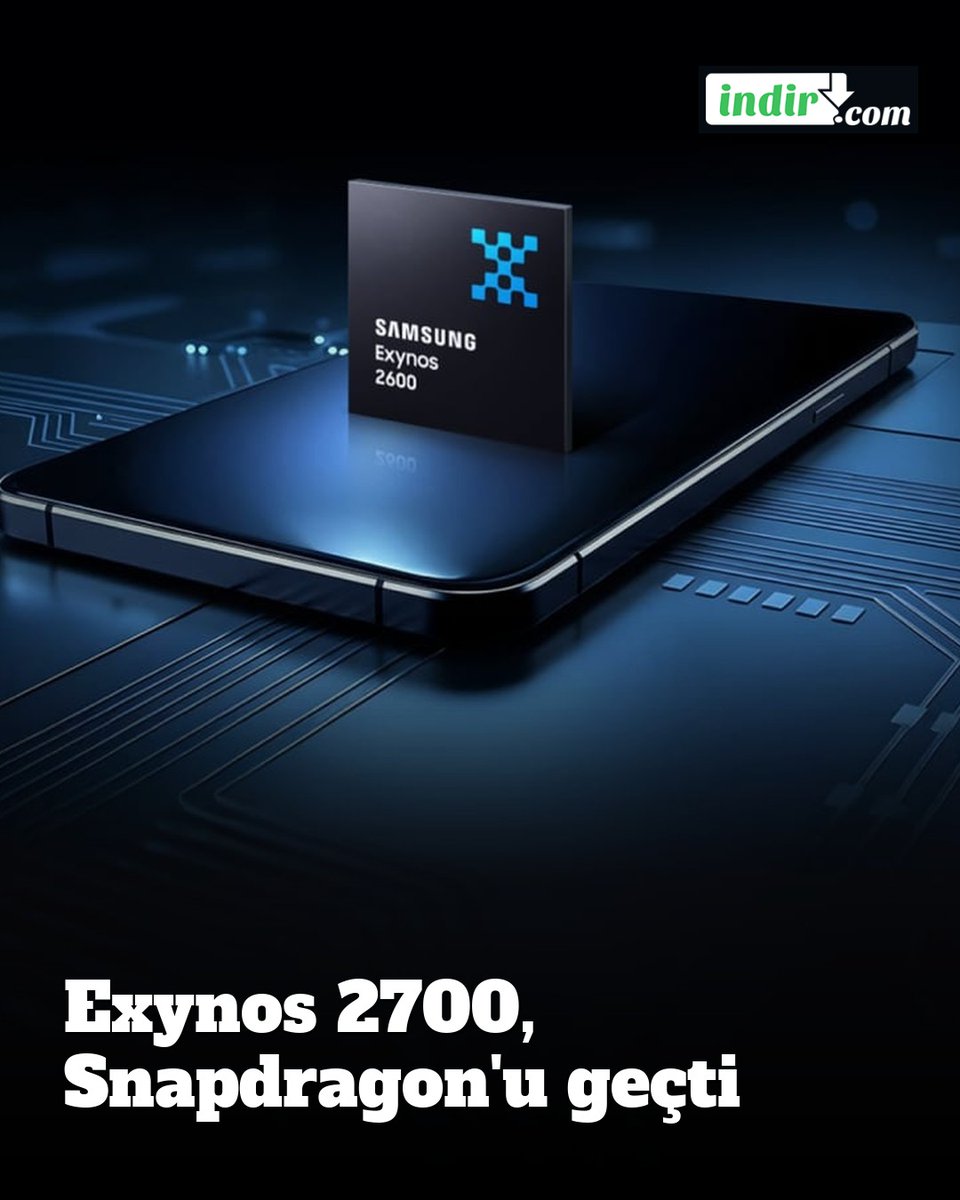 indir_com's tweet photo. Exynos 2700, Samsung'un testlerinde Snapdragon 8 Elite Extreme Gen 6'yı geçti: çoklu çekirdekte ve GPU'da yüzde 20 fark var. İşlemcinin Galaxy S27'de kullanılması bekleniyor. #Exynos #GalaxyS27 #indircom https://t.co/LqRhMrYd5o