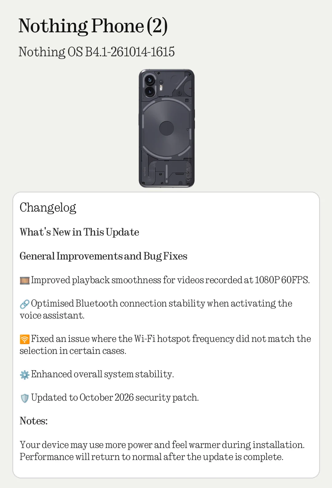 Nothing Updates Bot on X: 