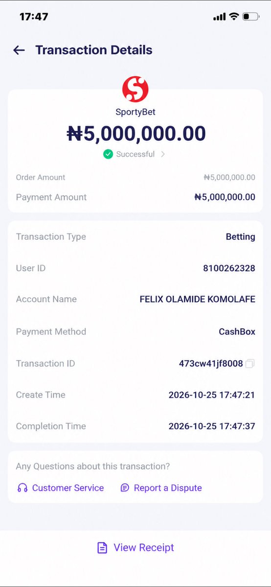 Extremefelo's tweet photo. Dear SportyBet Customer Support Team,

I am writing to express my deep disappointment and frustration with the situation I am currently facing. Since yesterday, I have been waiting to hear something meaningful from your team regarding the money I lost, but unfortunately, I have not received any proper response or assistance from you.

The only thing I have received so far is an ₦80,000 free bet, but honestly, I want to ask you, what am I supposed to do with ₦80,000 free bet when I lost over ₦6 million yesterday? This situation has completely broken me emotionally, and I am struggling to understand how I am supposed to move forward from here.

SportyBet team, please try to understand my situation. The money I lost was not an ordinary amount of money to me. It was money that meant so much, and losing it has put me in a very difficult position. I never expected that things would turn out this way, and right now, I am deeply regretting everything that happened.

I have been waiting patiently for your response because I believe that your team can at least listen to my complaint and understand the seriousness of my situation. I am not asking you to ignore me or treat my complaint like it is nothing. I am asking you to please consider what happened and see if there is anything you can do to assist me.

Honestly, receiving an ₦80,000 free bet after losing over ₦6 million does not solve the problem I am facing. It does not bring back the money I lost, and it does not change the situation I am currently in. I appreciate the gesture, but I am still left with a very serious financial problem that I do not know how to handle.

SportyBet team, please, I need you to take my complaint seriously. I have been waiting to hear from you, and the silence is making everything even more difficult for me. I need a proper response, not just a free bet that cannot help me recover from this situation.

I sincerely appeal to your team to review my complaint and consider whether there is any possible assistance, goodwill support, or other resolution available. Please do not just close this matter without giving me a proper explanation.

Yesterday was one of the most painful experiences I have ever had, and I am still trying to find a way to deal with it. I feel completely overwhelmed, and I honestly do not know what to do next. The money I lost was more than I could afford to lose, and the consequences are very serious for me.

Please, SportyBet team, I am begging you to listen to me and understand the situation I am going through. I need your attention, your understanding, and a proper response to my complaint.

I am sincerely asking you to please review this matter again and let me know if there is anything you can do to help me. I do not want my complaint to be ignored, and I do not want to be left without any explanation.

Please help me find a way forward. I am deeply regretting what happened, and I wish I could turn back the hands of time. I have learned a very painful lesson from this experience, and I never want to find myself in this kind of situation again.

SportyBet team, please, I need to hear from you. Over ₦6 million is not a small amount of money to lose, and I am still struggling to accept what happened yesterday.

I sincerely hope that someone from your team will take the time to read this message, understand my situation, and respond to me with compassion and understanding.

Thank you for your attention. I am waiting for your response and hoping that you will consider my complaint seriously.

Please, SportyBet, I need your help and a proper response. I am deeply distressed by what happened, and I honestly do not know how to move forward right now. @SportyBet @SportyBetNG