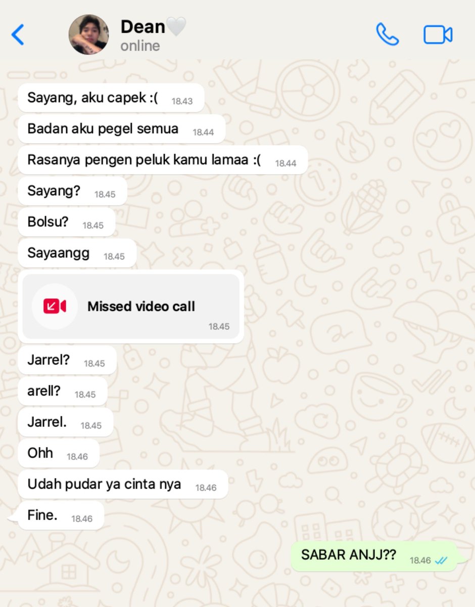 authorimyutt's tweet photo. ; lu punya temen yang selalu komentar kalau lu bahas pacar lu.

Jarrel &amp; Biru

#voxrose #wingping one tweet au https://t.co/qQz1FSkkDE