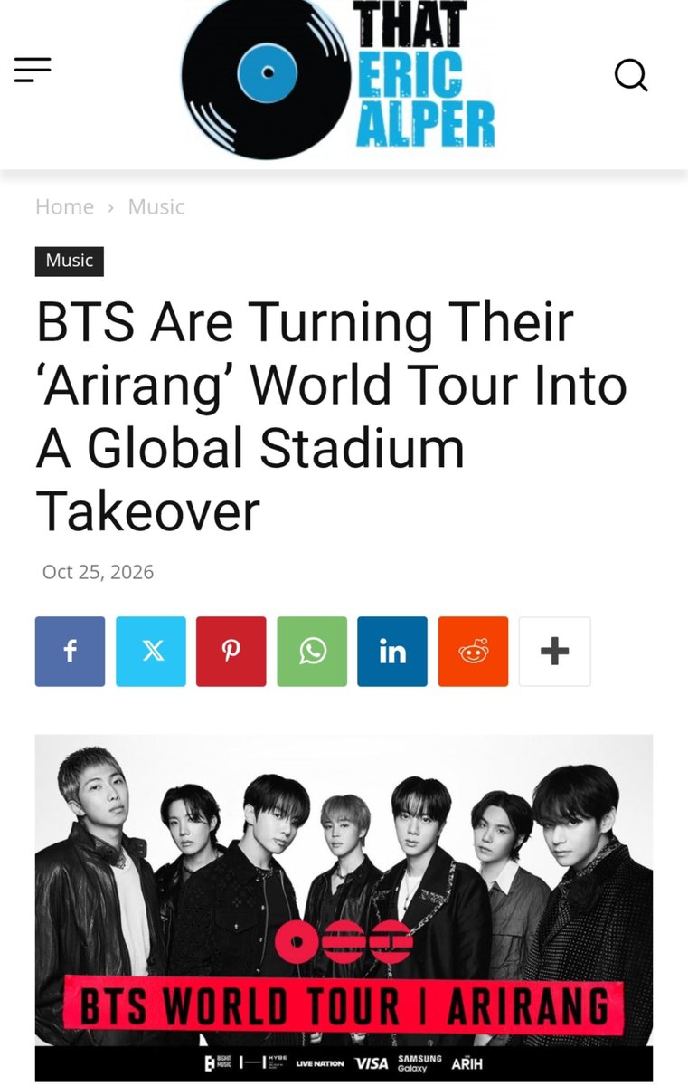 Yoon_kookie97's tweet photo. #BTS Are Turning Their ‘Arirang’ World Tour Into A Global Stadium Takeover 🔥

- BTS don’t have a ticket-selling problem. They have a finding-enough-stadiums problem 

- The impressive thing about Arirang isn’t that BTS can sell out one stadium. It’s that they can keep doing it+ https://t.co/HleHf7ExWq